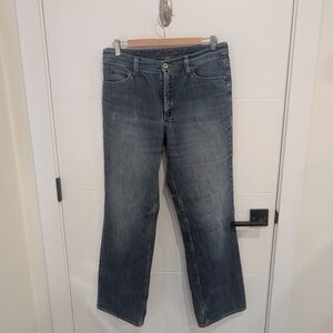 Eddie Bauer Flannel-Lined Jeans Natural Fit Blue Size 10